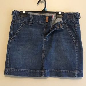 Gap jeans denim mini skirt